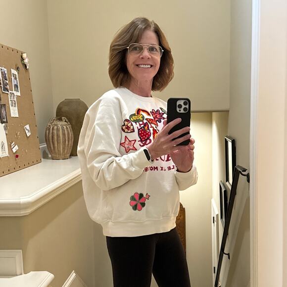 La DOUBLEJ x MOTHER The Biggie Concert Whisper White Patch It Up - Picture 4 of 13